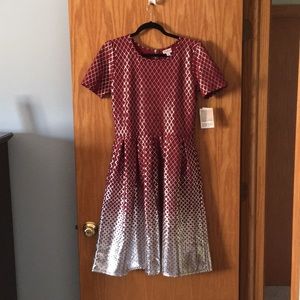 LuLaRoe Fit n' Flare Dress - "Elegant Amelia"